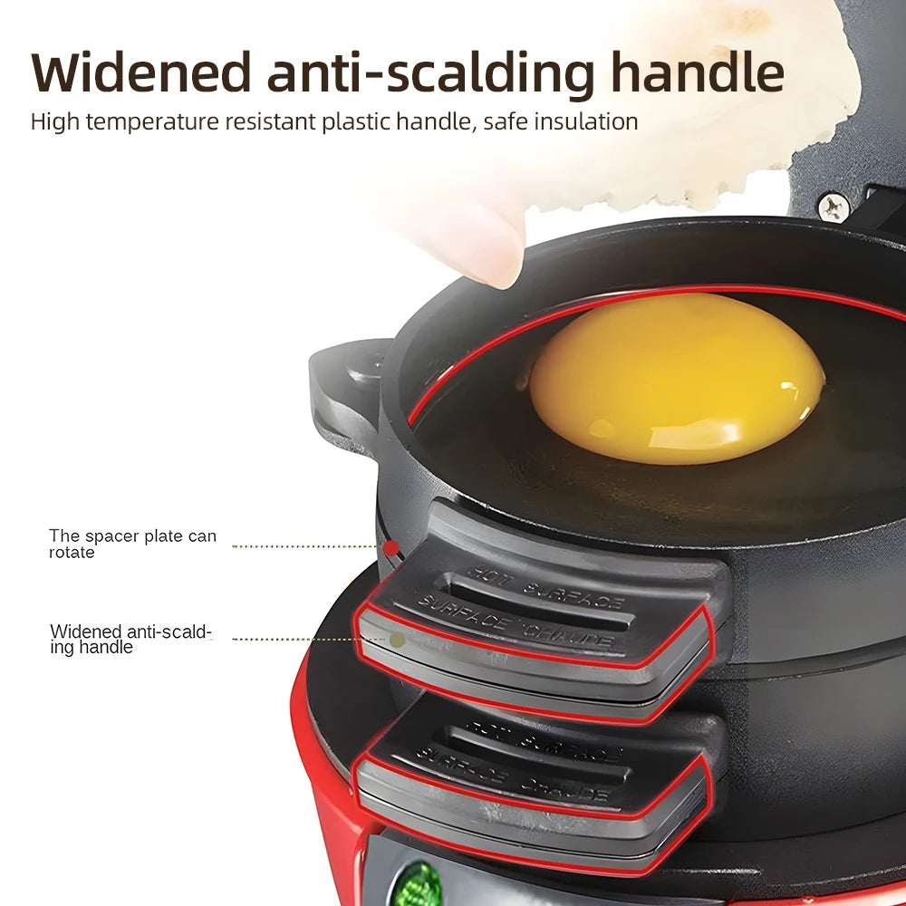 Portable Burger Sandwich Omelette Toaster Maker Breakfast Sandwich Hamburger Maker with Egg Cooker Ring Non Stick for Pancakes